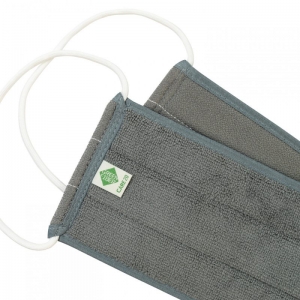 Длинная мочалка-скраб Green Fiber CARE 20, серая